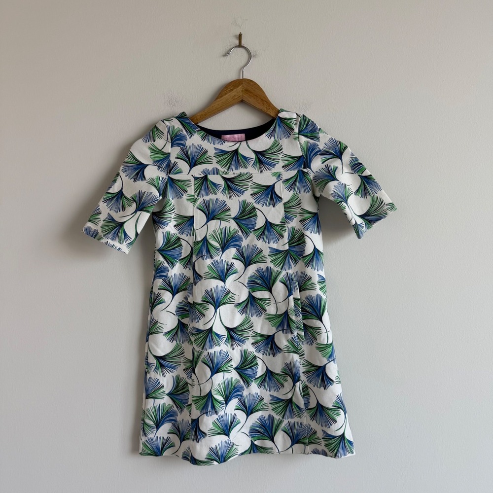 Lilly Pulitzer Girls Gingko Print Dress Size Large